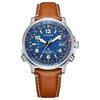 Коллекция Eco-Drive Часы на кварцевом механизме с питанием от света Ремешок из натуральной кожи Мужские часы CB0240-11L