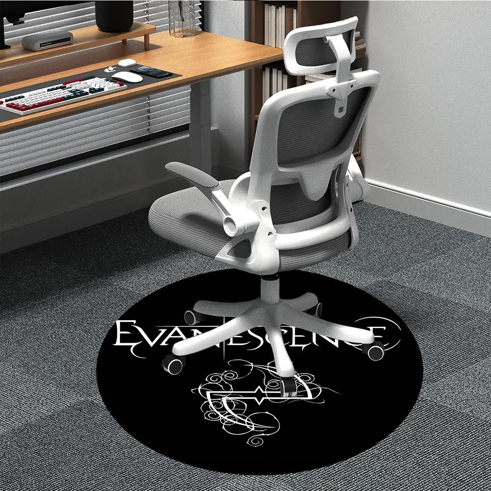 1PC Evanescence Music Office Round Area Rug, Indoor Mat Suitable For Office, Under Office Chairs Bedroom Living Room Home Decor DT1212041