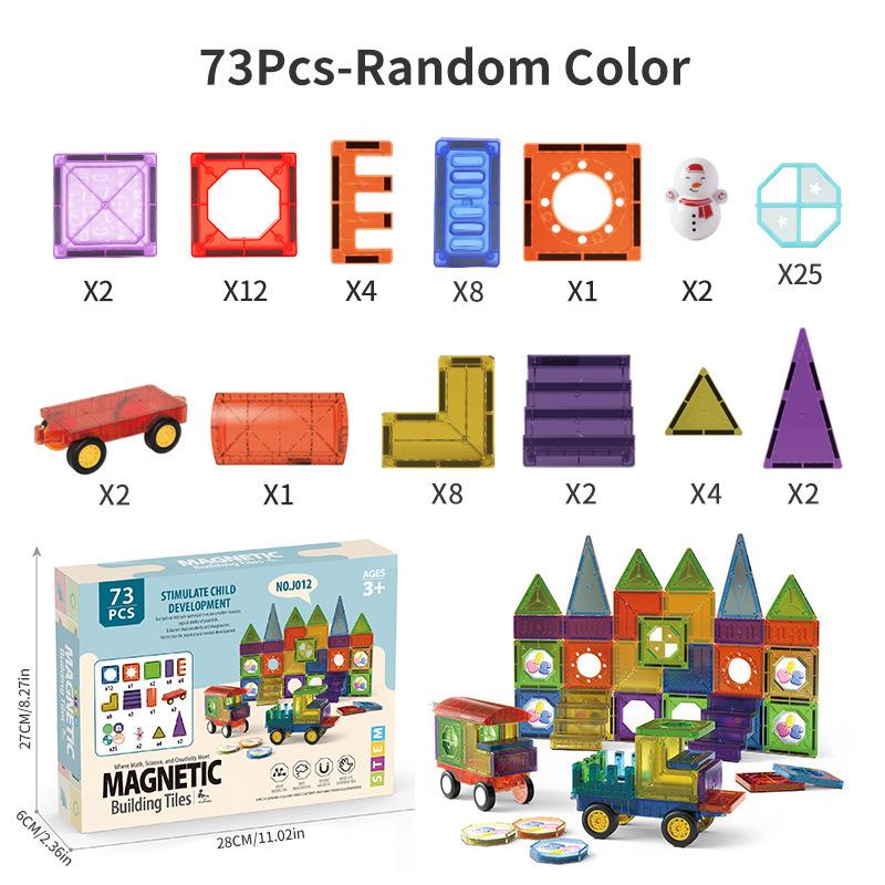 Children'S Early Education Toy Magnetic Piece Pipe Magnet Building Block Pure Magnetic Set Source Factory Puzzle
