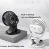 Mini Mute Clip Fan Rechargeable Silent 4 Blades Baby Stroller Fans Portable Air Cooling 3 Speeds Desk USB Fan with USB Output