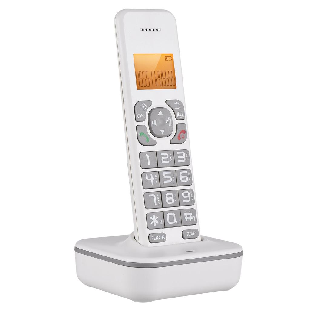 D1102B Cordless Phone with Answering Machine Caller IDCall Waiting 1.6 Inch Backlight LCD 3 Lines