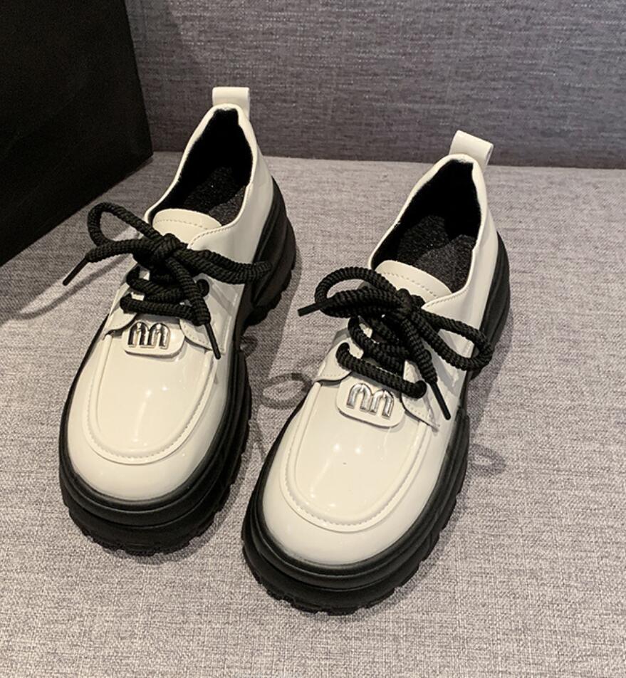 Модные женские туфли на платформе 2024 Весна британский стиль шнуровка Мэри Джейн Туфли женские японские Jk Uniform Лолита Туфли на толстой подошве