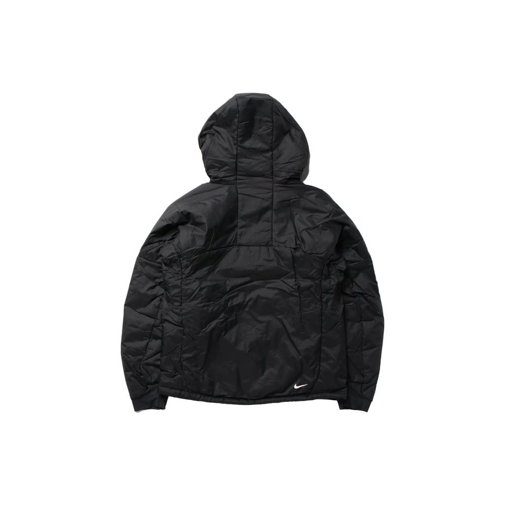 Nike Однотонная женская куртка с капюшоном и застежкой-молнией, с длинным рукавом, черная DQ5841-010