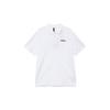 Logo Solid Color Casual Polo Shirt Men Tops White JI9056