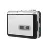 Конвертер кассеты в MP3, сохранение на USB-флеш-диске, автономное записывающее устройство с автоматическим разделением на разделы и наушниками, черный с серым