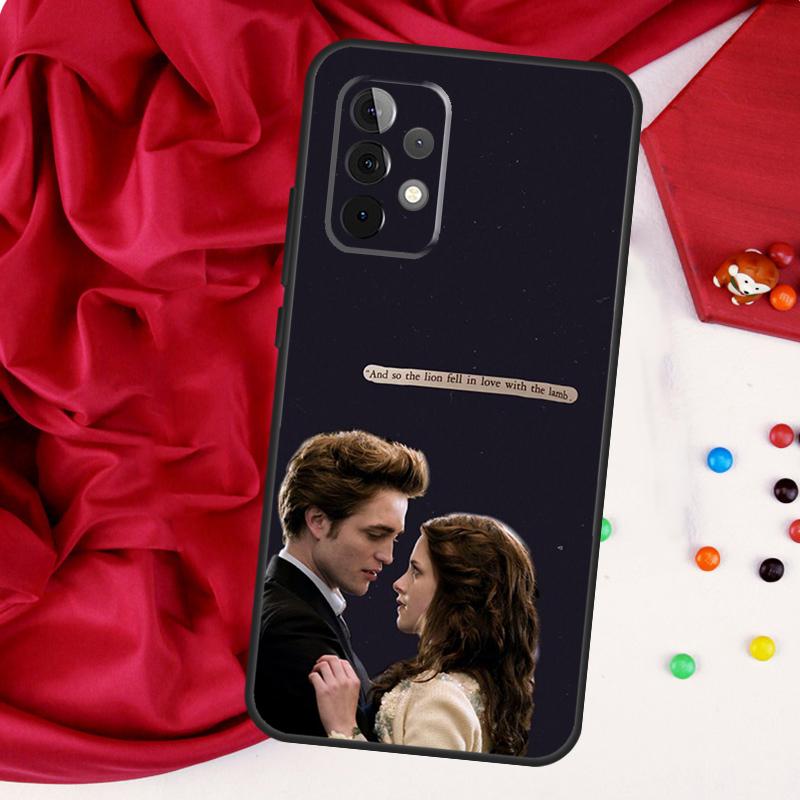 Чехол для Samsung Galaxy A52 A32 A22 A54 A14 A16 A26 A36 A56 A55 A35 A05 A06 A15 A53 A33 A13 с изображением Сумерек Беллы и Эдварда