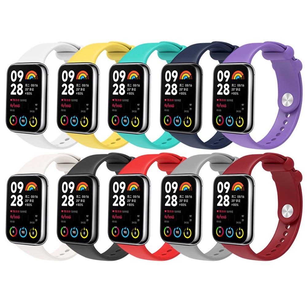 Подходит для Xiaomi Band8 Pro, силиконовый ремешок, сменный браслет для Miband 8 Pro, аксессуары