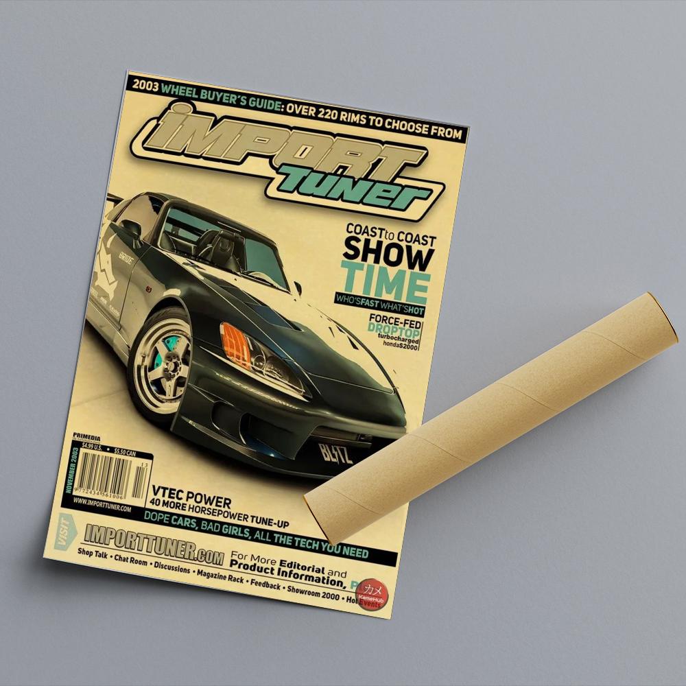 JDM Car Japan Retrofit Racing Ретро 90-е Плакат Настенная Графика Печать Постеры Главная Гостиная Спальня Декор Безрамная Настенная Живопись Пост