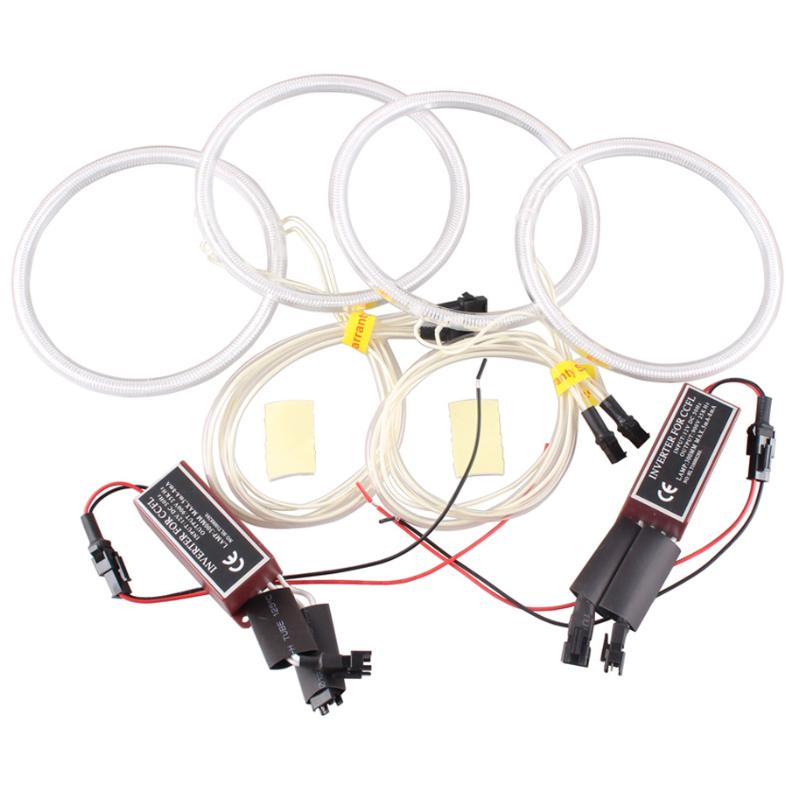 Angel Eyes Light For BMW E36 E38 E39 E46 White Car LED CCFL Halo Rings Headlight Auto DRL 4x 131mm Lamp Kit