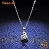 Tancision S925 стерлингового серебра Муассанит Роскошное индивидуальное ожерелье с подвеской женское классическое ожерелье прилив вечерние подарок