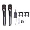 2PCS Wireless Microphone 2.4G Noise Reduction Handheld Dynamic Microphone Set with Receiver for Kara