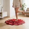 3D Цветочный Ковер Реалистичный 3D Цветочный Узор Плюшевый Коврик Нескользящий Мягкий Бархатный Коврик для Ванной Комнаты для Гостиной Спальни Кухни Прихожей