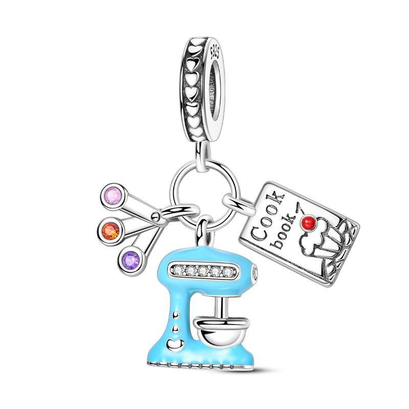 Colorful Copper Painting Charms Artistic Palette Beads Pendant Fit Original Bracelet Necklace Diy Fine Jewelry Gift