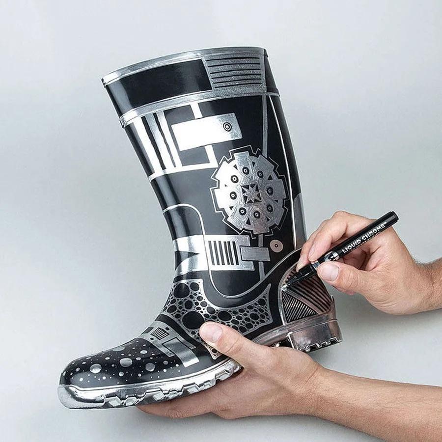 3/2/1 шт., хромированный маркер для зеркала, 2 мм, ручка со светоотражающей краской «сделай сам», перманентный золотой, серебряный маркер, подкраска, покраска модели, маркировка