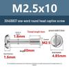 Yigu 304 Stainless Steel Pan Head Captive Screw M3/M4/M5/M6