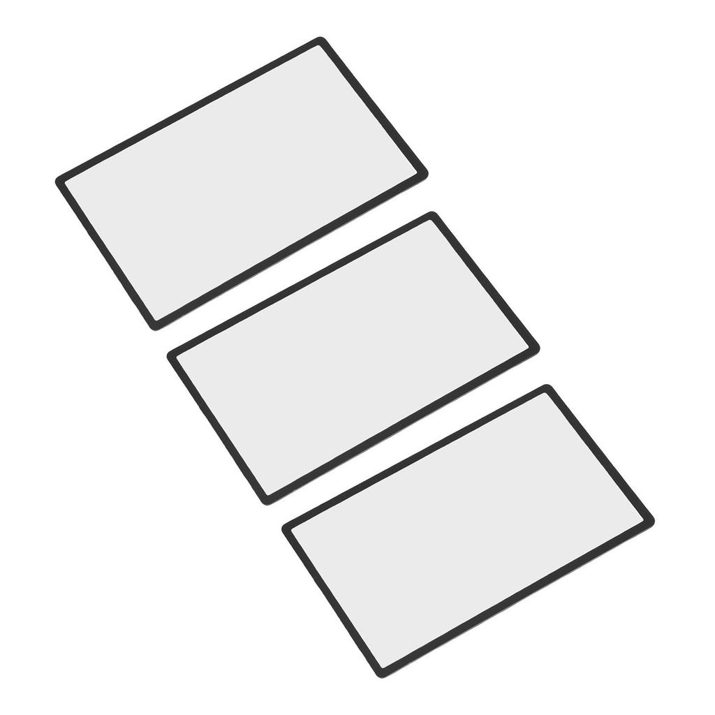 3 шт. Верхняя линза экрана Замена Пластиковая крышка для портативной игровой консоли 2DS ЖК-экран Запчасти Аксессуары Черный