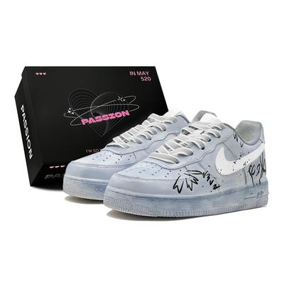 Кроссовки Air Force 1 для скейтбординга Женские низкие Черные DH2920-111(TeamS1-S-BOX)