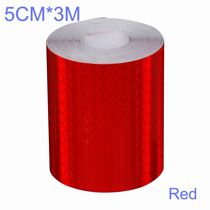 Автомобильная светоотражающая лента 3 м/1 м, предупреждающая наклейка для автобезопасности, защитная лента-отражатель, пленка для грузовиков, авто наклейки для мотоциклов