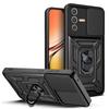 Для Vivo V23 5G Чехол Vivo V23 Чехол Vivo V23E v23 v23e Магнитное Кольцо Держатель Бронированный Чехол для Телефона Защита Сдвижной Камеры Задняя Крышка