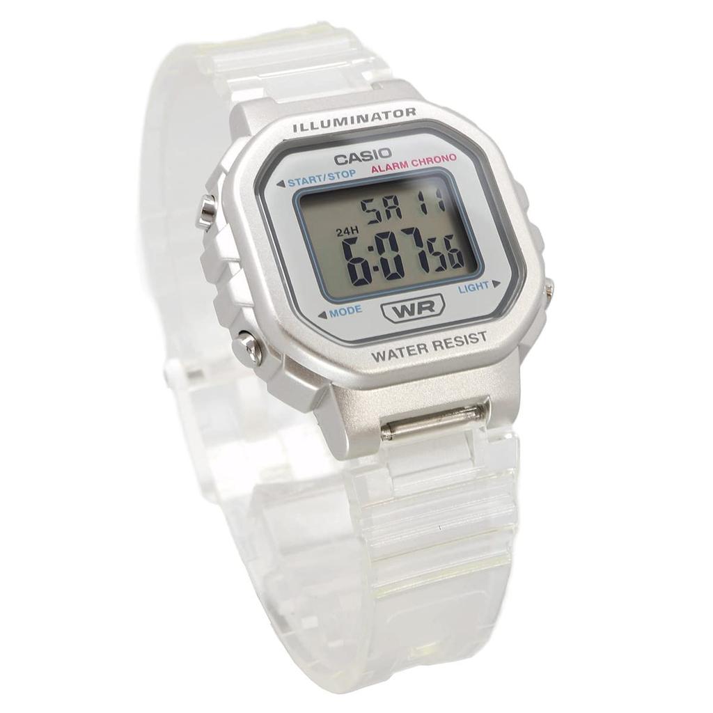 Casio Цифровые часы LA-20WHS-7A, Прозрачные, для женщин и девушек, Детские, Модель для зарубежного рынка [Параллельный импорт]