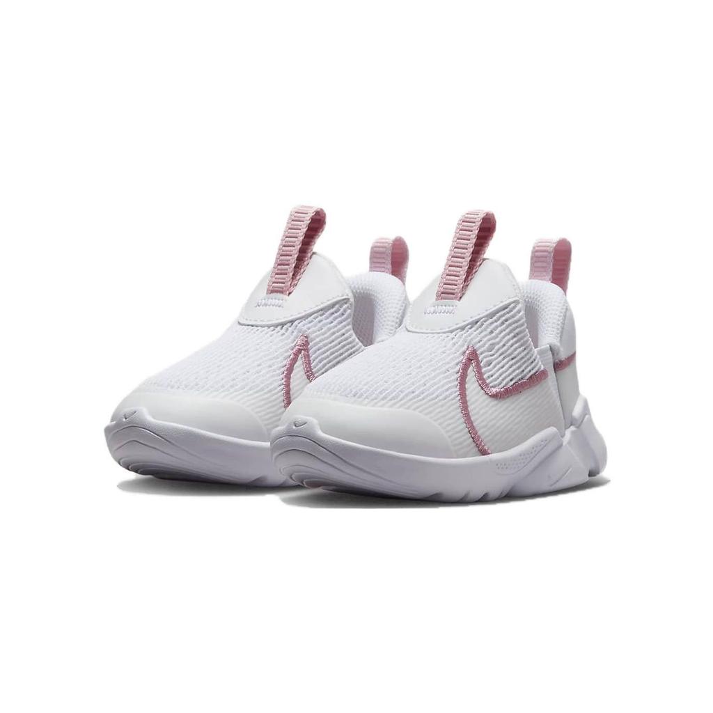 Nike Flex Plus 2 TD Сетка Нескользящие Низкие Детские Кроссовки для Ходьбы Детская Обувь Белый Синий Красный DV8998-101