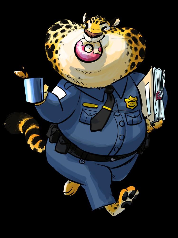 Zootopia Officer Clawhauser Oversized T-Shirt