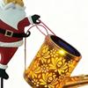 Солнечные садовые фонари Винтажный светодиодный фонарь Дизайн лейки Санта-Клауса Садовое украшение Солнечный чайник-светильник для дорожки