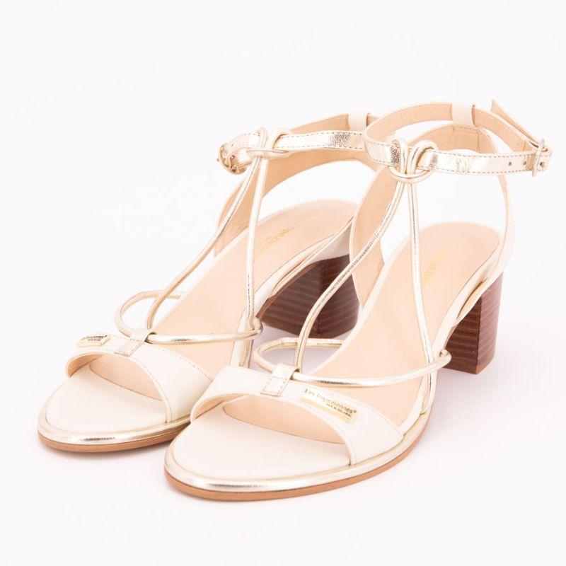 Босоножки цвета лилового загара с каблуком 6 см для женщин LES TROPEZIENNES PAR M.BELARBI