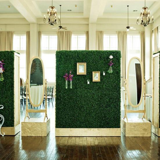 Искусственные листовые травяные ограждения, вечнозеленые панели изгороди, имитирующие стену растения