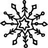 Printtoo Scrap-booking Snowflake Design Round Brown Wooden Rubber Stamp Block-2