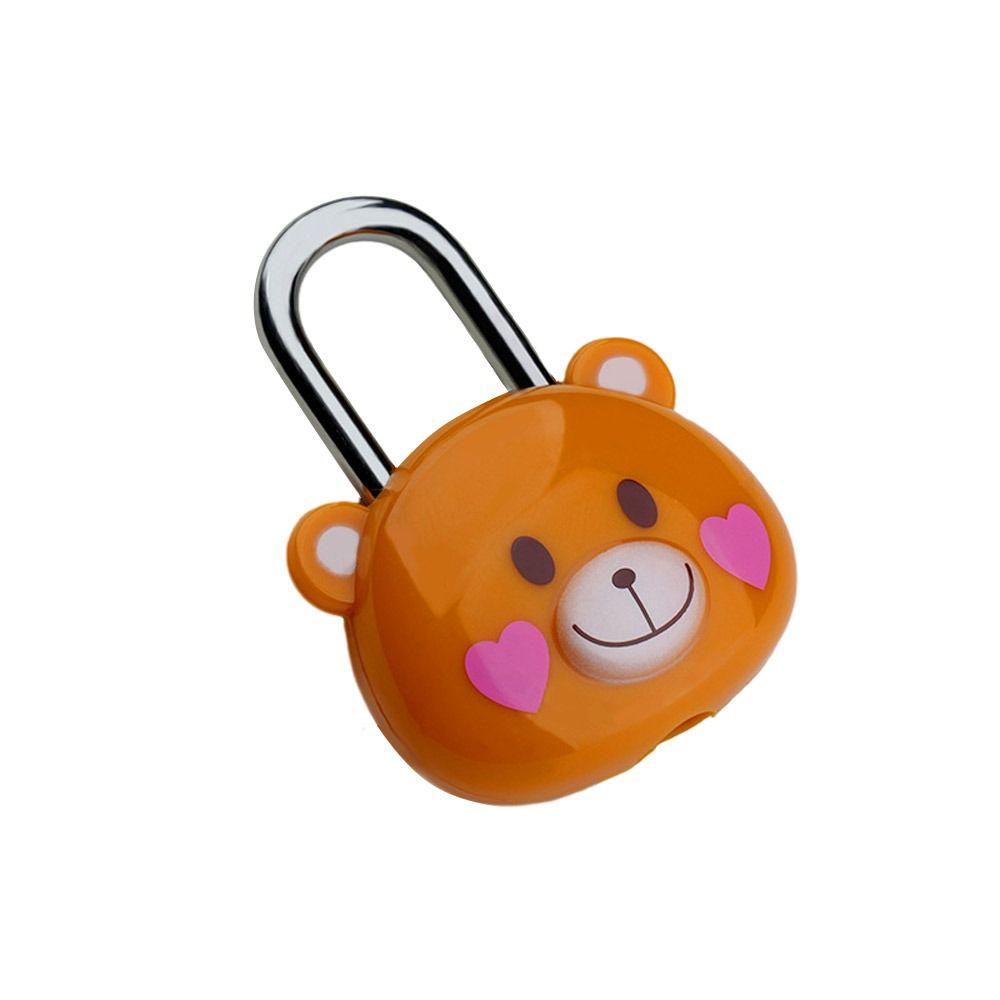 Пластиковый навесной замок Медведь Мультяшный медведь Замок Мини-замок для шкафчика Студент