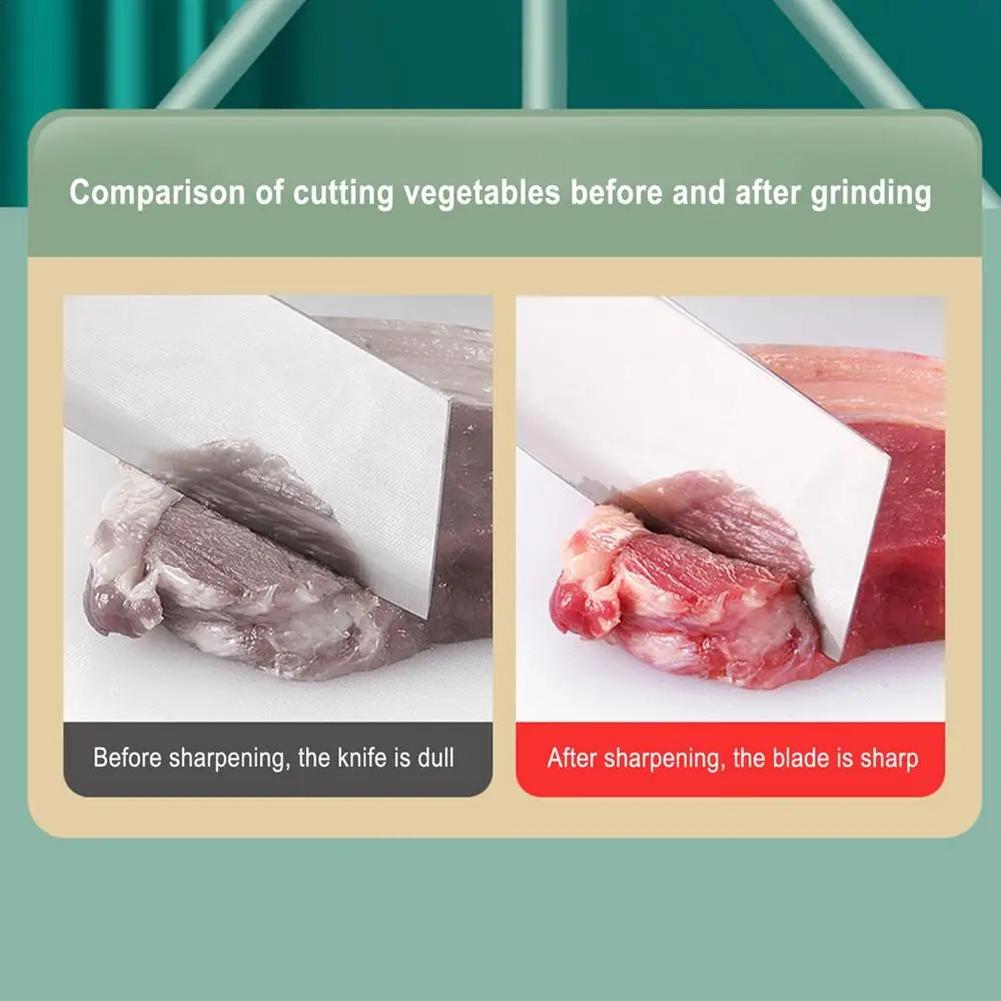 T02C!Handheld Knife Sharpener For Home Kitchen Quick Sharpening Tools Quick Handheld Knife Sharpener Multi-Function Tool