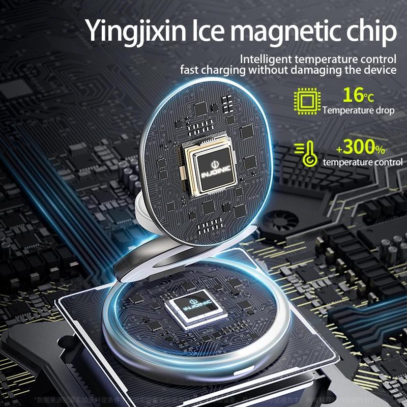 Складная магнитная беспроводная зарядная подставка мощностью 30 Вт для iPhone15 14 13 12 Pro Max Watch Airprods Pro 3 в 1, быстрая зарядная станция