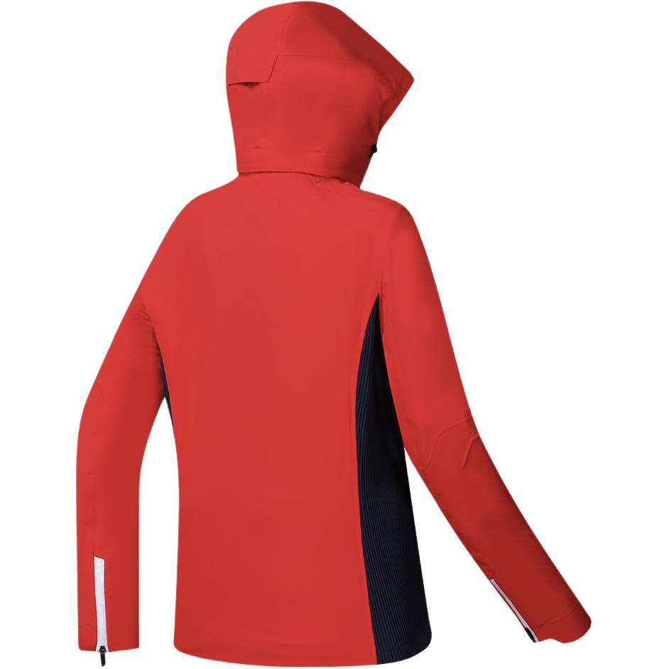 Fila Official Womens Ski Jacket 2023 Winter New Basic Professional Sports Hooded Coat Women Outerwear Red A11W346921F-RD