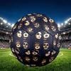 Rock and Roll Print Size 5 Soccer Ball, PU Wear Resistant Football for Match Training and Daily Practice, Birthday Gift for Soccer Fans