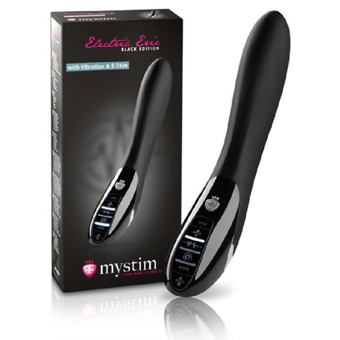Vibromasseur rechargeable - Mystim - Electric Eric - Noir - 27cm - 2 moteurs E-Stim