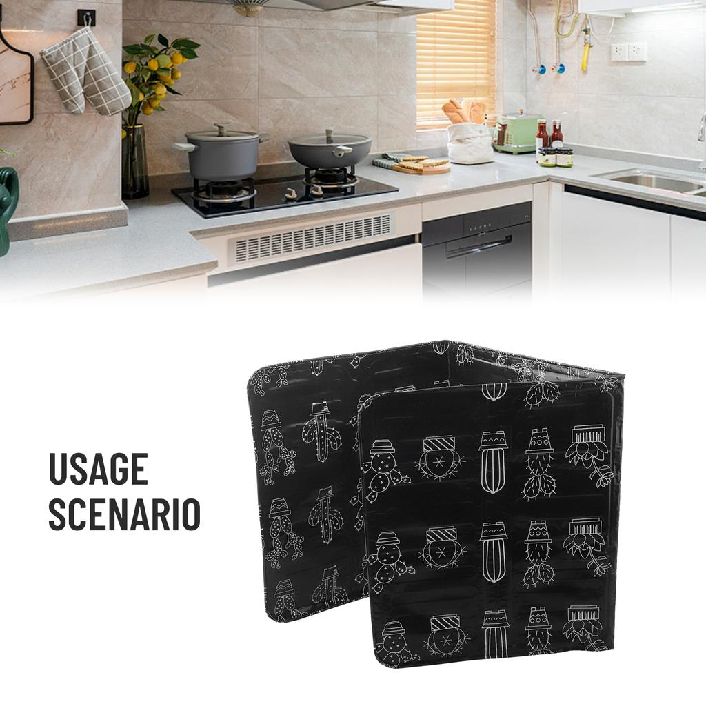 Foldable and Adjustable Oil Baffle for Stove Easy To Clean and Maintain