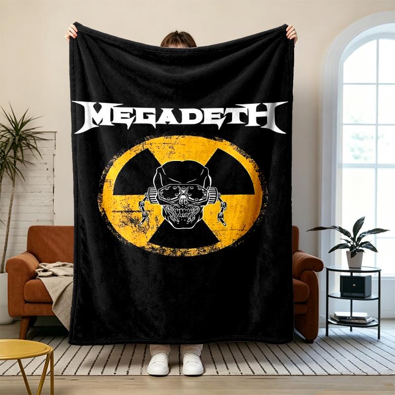 Megadeth Soft and comfortable flannel Suitable for sofas living rooms outdoor camping travel and also makes a great anniversary gif