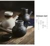 Large Ceramic Vinegar and Soy Sauce Bottle for Japanese Cuisine - Oil and Seasoning Container for Kitchen.