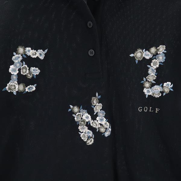 KENZO GOLF 90-е Старая Рубашка поло с длинным рукавом 2 Темно-синий Женская Б/У