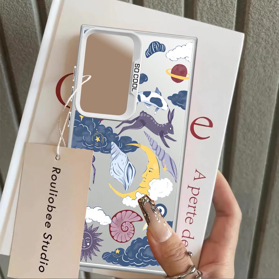 Чехол для Samsung Galaxy S25 Note 20 Ultra S23 Ultra S25Edge S21 S22 S20 Plus S23 S24 FE Чехол для телефона Странные узоры