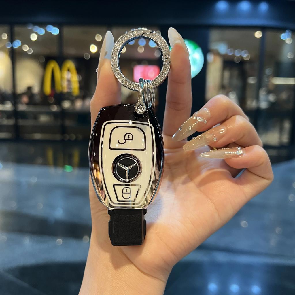 VFO1   For Suitable for Mercedes-Benz C200L car key cover, GLC260 shell, GLK300/A180/S-Class buckle, high-grade