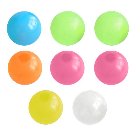 4/8/6/12Pcs Luminous Sticky Ball Glow-in-the-dark Wall Ceiling Sticky Ball TPR Anxiety Relief Stress Ball Fidget Toy Stocking Stuffer Gift