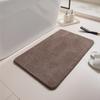 Fleece Engraving Bathroom Thickening Mat Bath Non-slip Carpets In Wash Basin Bathtub Side Floor Rug Shower Room Doormat Memory Foam 3D Pad