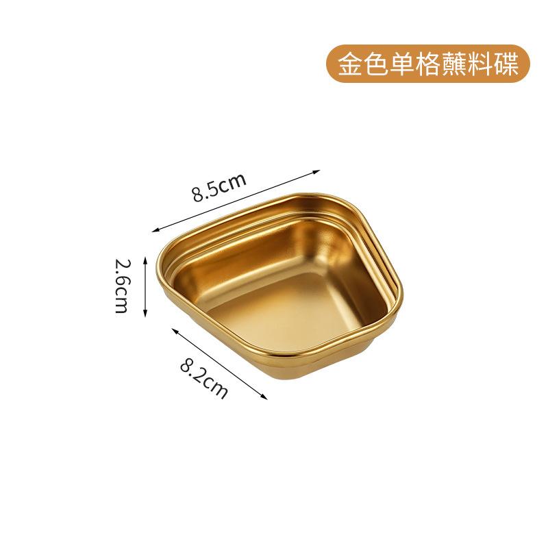 304 Нержавеющая сталь Блюдо для приправ Миска для макания в горячий горшок Соевый соус Барбекю Суши Уксус Тарелка Поднос для приправ Кухонная посуда