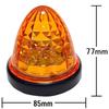 Настройте 24V Светодиодный Маркерный Фонарь для Грузовика Боковой Маркер Кристальная Огранка 16 Светодиодов Универсальный Желтый/Красный/Белый/Янтарный Цвет (10 шт., Оранжевый)