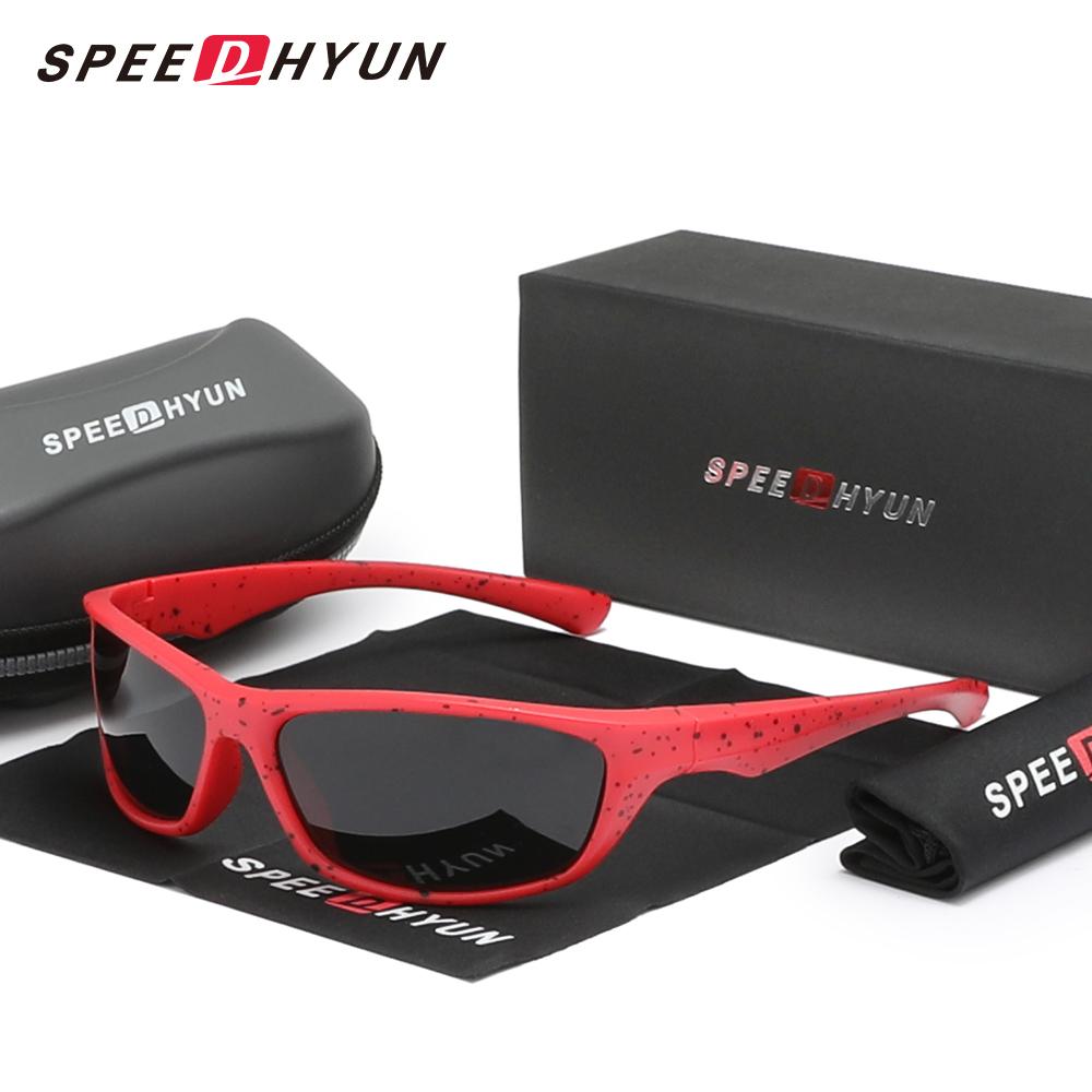 SPEEDHYUN Новый дизайн Splash Ink Marble Pattern Солнцезащитные очки Anti-UV400 Мужские/Женские модные очки Велосипедные спортивные поляризованные очки