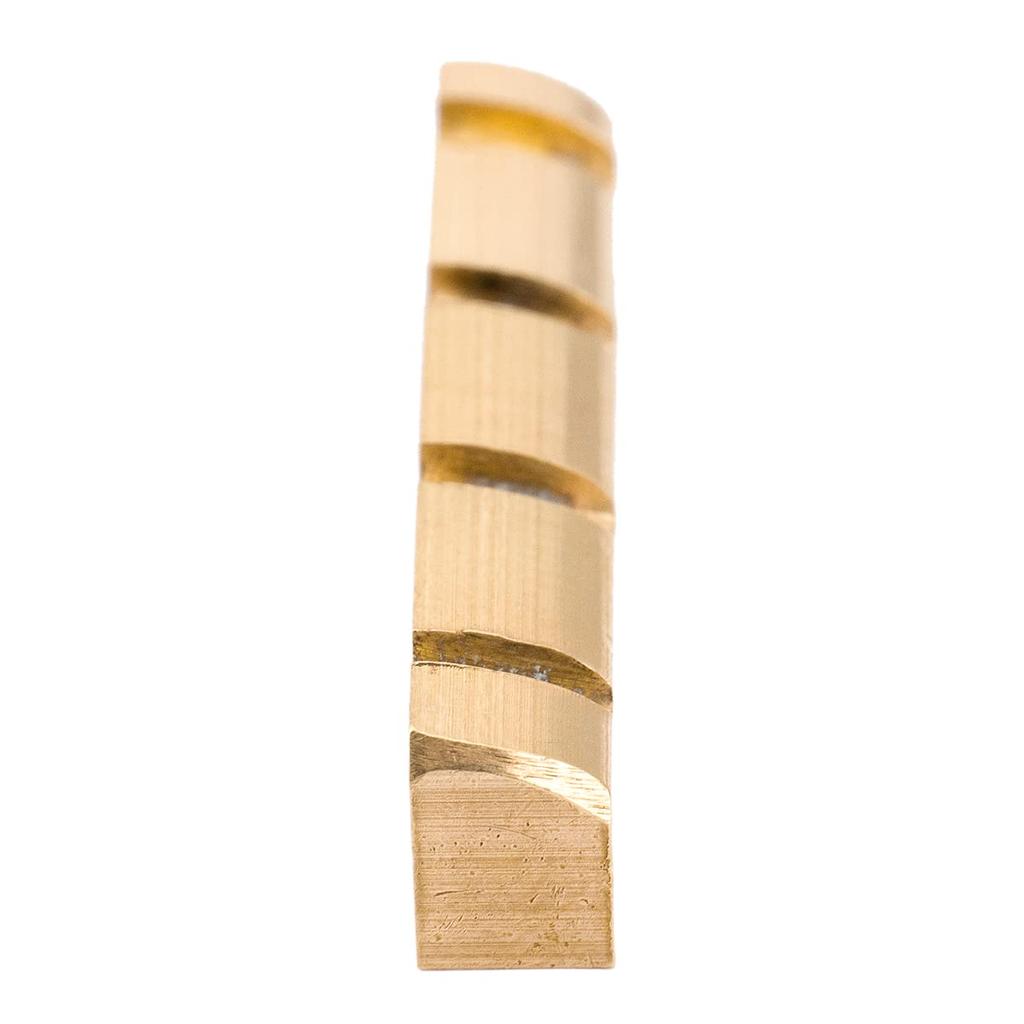Musiclily Basic Brass Bass Nut, 38 x 6 x 9mm, for 4-String Precision/Jazz Bass