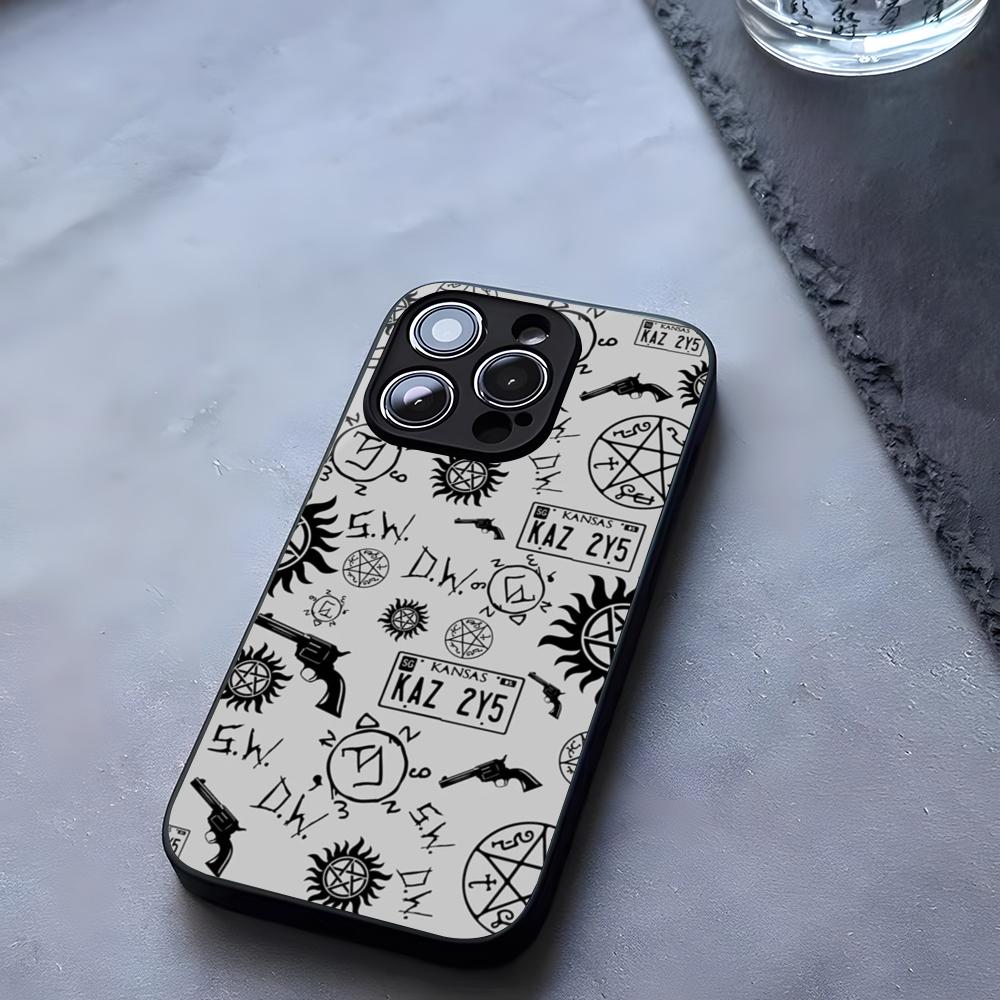 Сверхъестественный Чехол для Телефона Закаленное Стекло Для IPhone 17 13 14 16 12 15 11 Pro Max Plus Mini X XR SE2020 Coque