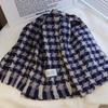 Black and White Plaid Scarf Women's Autumn and Winter Imitation Cashmere Couple Warm Scarf Thousand Bird Grid Versatile Fringed Shawl